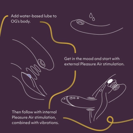 Womanizer OG – вакуумно-волновой стимулятор точки G с вибрацией фиолетовый